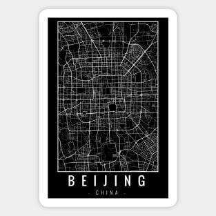 Beijing China Minimalist Map Magnet